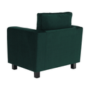 Fotel smaragd szövet, LUANA