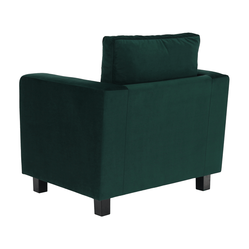 Fotel smaragd szövet, LUANA