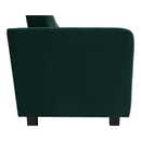 Teljesen kárpitozott heverő, smaragd szövet, LUANA