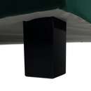 Teljesen kárpitozott heverő, 3-as ülés, smaragd szövet, LUANA