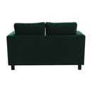 Teljesen kárpitozott heverő, smaragd szövet, LUANA