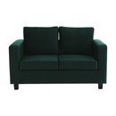 Teljesen kárpitozott heverő, smaragd szövet, LUANA