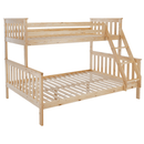 Kinyitható emeleteságy, természetes tűnyalábos fenyő, LUINI