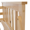 Kinyitható emeleteságy, természetes tűnyalábos fenyő, LUINI