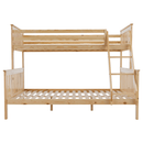 Kinyitható emeleteságy, természetes tűnyalábos fenyő, LUINI