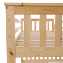 Kinyitható emeleteságy, természetes tűnyalábos fenyő, LUINI