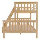 Kinyitható emeleteságy, természetes tűnyalábos fenyő, LUINI