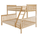 Kinyitható emeleteságy, természetes tűnyalábos fenyő, LUINI