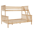 Kinyitható emeleteságy, természetes tűnyalábos fenyő, LUINI