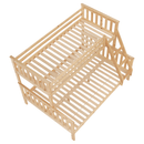 Kinyitható emeleteságy, természetes tűnyalábos fenyő, LUINI