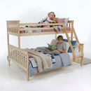 Kinyitható emeleteságy, természetes tűnyalábos fenyő, LUINI