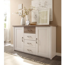 Komód, pínia fehér/ tölgy sonoma trufla, LUMERA