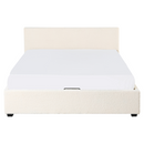 Ágy ráccsal, 180x200, fehér, LUNELA