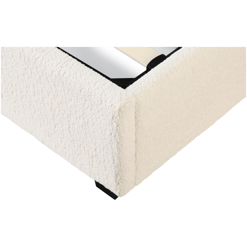 Ágy ráccsal, 180x200, fehér, LUNELA