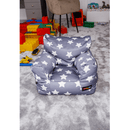 Babzsák, szürke/fehér, csillag minta, LURKO