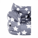 Babzsák, szürke/fehér, csillag minta, LURKO