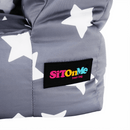 Babzsák, szürke/fehér, csillag minta, LURKO