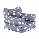 Babzsák, szürke/fehér, csillag minta, LURKO