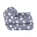 Babzsák, szürke/fehér, csillag minta, LURKO