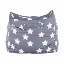 Babzsák, szürke/fehér, csillag minta, LURKO