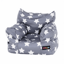 Babzsák, szürke/fehér, csillag minta, LURKO