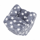 Babzsák, szürke/fehér, csillag minta, LURKO