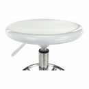 Szék, fehér/króm, MABEL 4 NEW