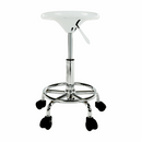 Szék, fehér/króm, MABEL 4 NEW