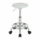 Szék, fehér/króm, MABEL 4 NEW