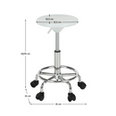 Szék, fehér/króm, MABEL 4 NEW