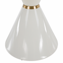 Dohányzóasztalok, 2 db-os szett, fehér márvány/fehér/arany, acél, MABUZ