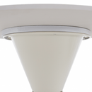 Dohányzóasztalok, 2 db-os szett, fehér márvány/fehér/arany, acél, MABUZ