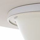 Dohányzóasztalok, 2 db-os szett, fehér márvány/fehér/arany, acél, MABUZ