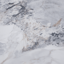 Dohányzóasztalok, 2 db-os szett, fehér márvány/fekete/arany, acél, MABUZ