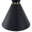 Dohányzóasztalok, 2 db-os szett, fehér márvány/fekete/arany, acél, MABUZ