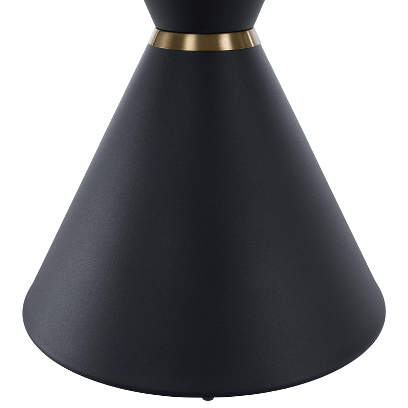 Dohányzóasztalok, 2 db-os szett, fehér márvány/fekete/arany, acél, MABUZ