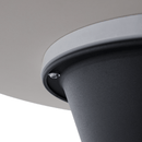 Dohányzóasztalok, 2 db-os szett, fehér márvány/fekete/arany, acél, MABUZ