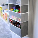 Függő rendszerező ajtóra, szürke, MADON