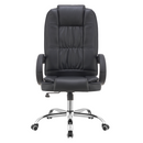 Irodai szék, fekete ekobőr, MADOX NEW