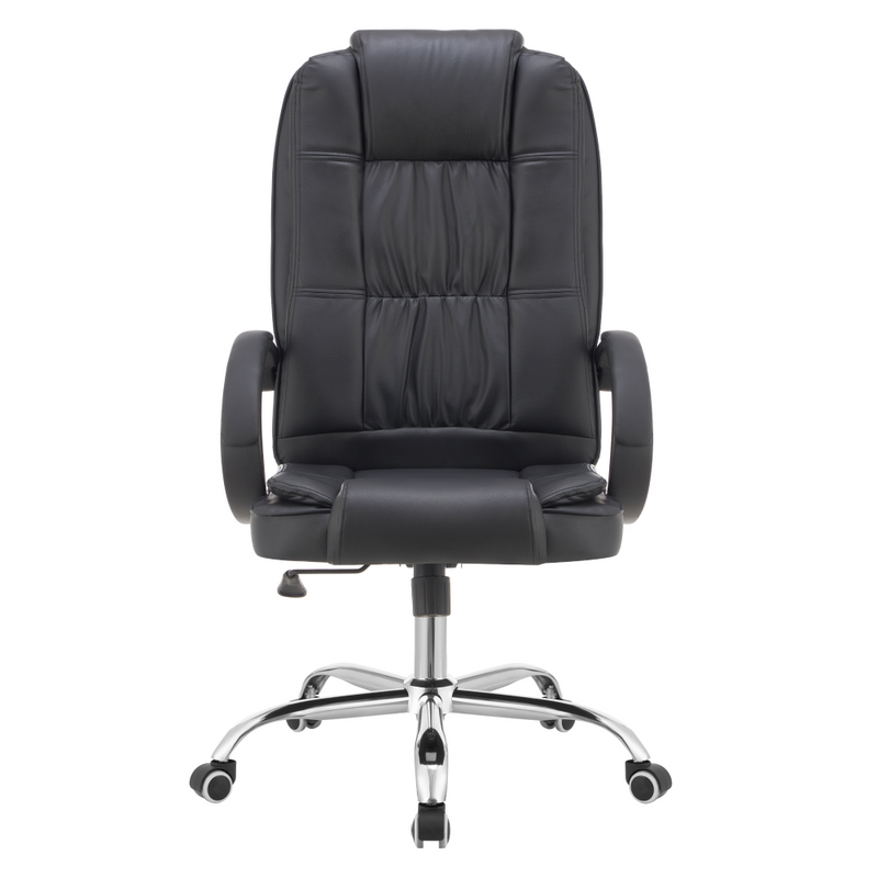 Irodai szék, fekete ekobőr, MADOX NEW