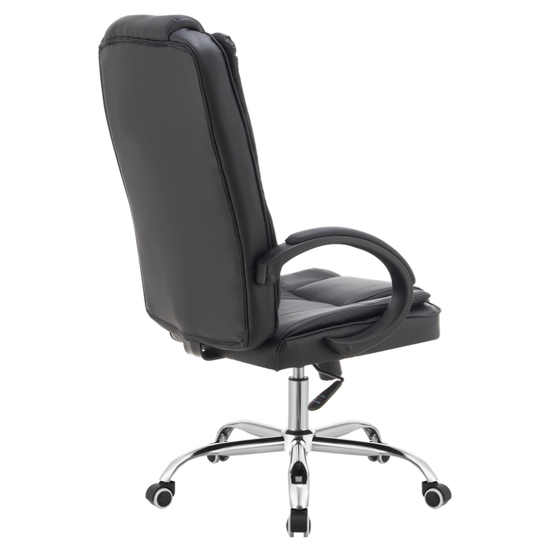 Irodai szék, fekete ekobőr, MADOX NEW