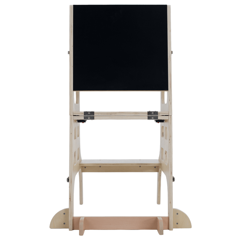 Montessori tanulótorony 3 az 1-ben táblával, természetes, MAGAN