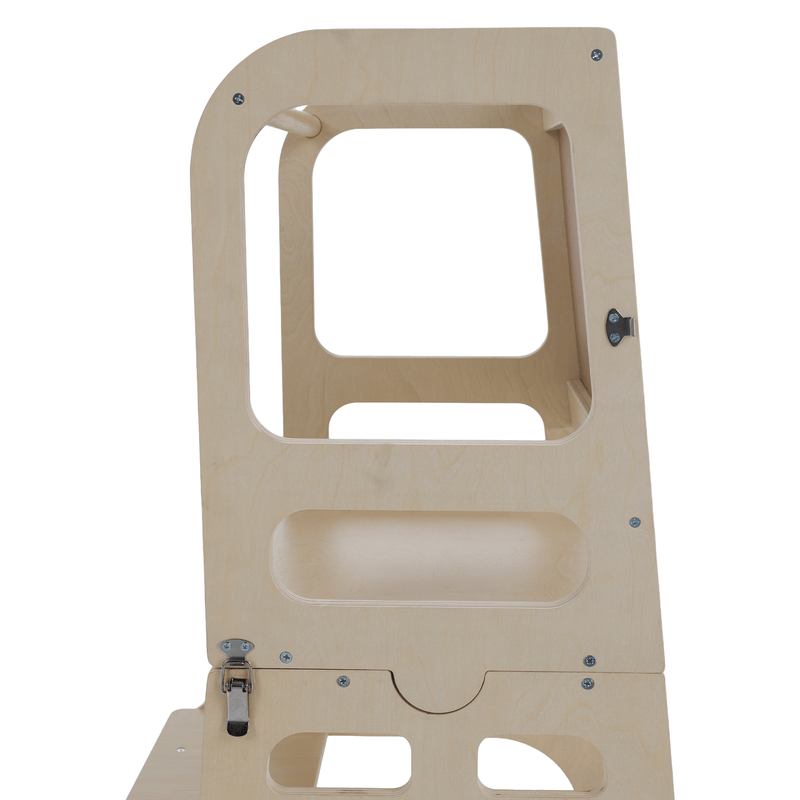 Montessori tanulótorony 3 az 1-ben táblával, természetes, MAGAN