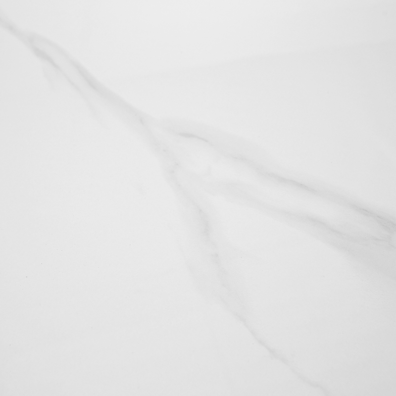 Étkezőasztal, fehér márvány/MDF, átmérő 120 cm, MAHIR TYP 1