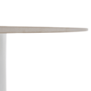 Étkezőasztal, fehér márvány/MDF, átmérő 120 cm, MAHIR TYP 1