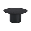 Dohányzóasztal, fekete, átmérő 80 cm, MAHIR TYP 2