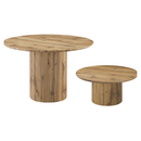 Dohányzóasztal, tölgy, átmérő 80 cm, MAHIR TYP 2