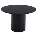 Étkezőasztal, fekete, átmérő 120 cm, MAHIR TYP 2