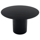 Étkezőasztal, fekete, átmérő 120 cm, MAHIR TYP 2