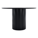 Étkezőasztal, fekete, átmérő 120 cm, MAHIR TYP 2